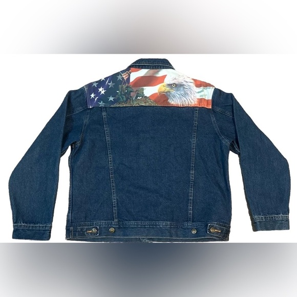 The Bradford Exchange USMC Marines Themed Jean Jacket Wearable Art Medium EUC - Picture 2 of 5